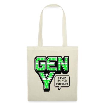 Generation Y, gen Y , Millennials Shirt, Hoodie - Stoffbeutel - Rot - Vorne