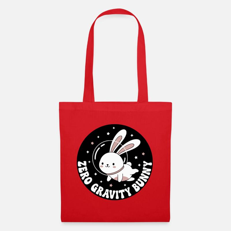 Zero Gravity Bunny - Tote Bag - red