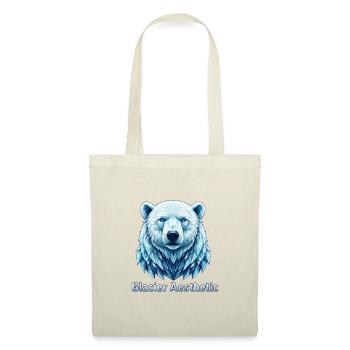 Polygone esthétique du glacier Polar Bear - Sac en tissu - rouge - Devant