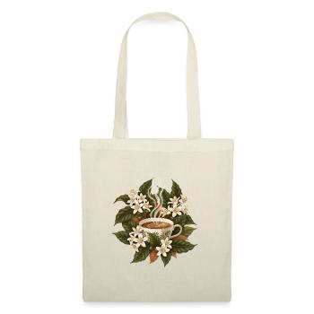 Kaffee Tasse Blumen Botanik - Stoffbeutel -  - Vorne