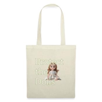 Poupée mignonne qui lève les yeux – Design minimaliste - Sac en tissu - rouge - Devant