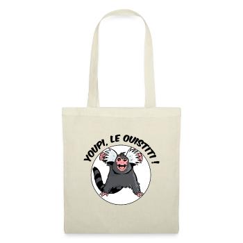 Youpi, le ouistiti ! - Sac en tissu - rouge - Devant