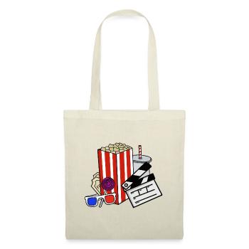 Retro Cinema Snacks Collage - Tote Bag - red - Front