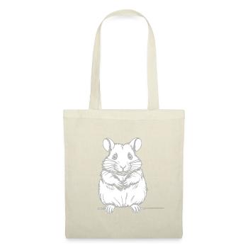 Cute hamster - Tote Bag - red - Front