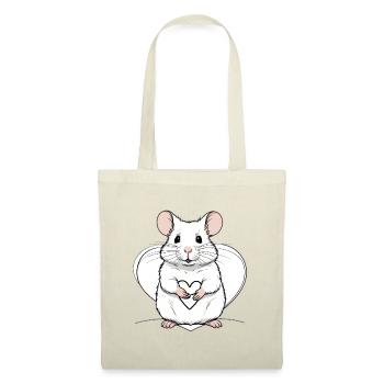 Herz-Maus-Charme - Stoffbeutel - Rot - Vorne