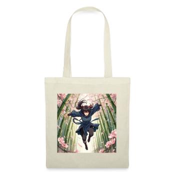 Héroïne de bambou sur le chemin des cerisiers en fleurs - Sac en tissu - rouge - Devant