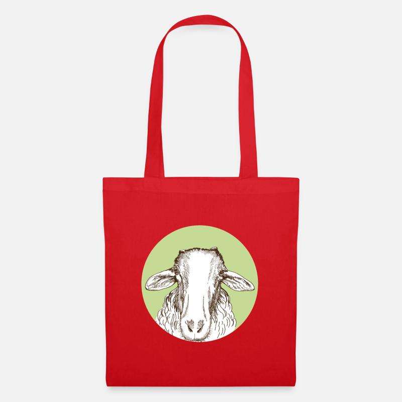 Sheep - Tote Bag - red