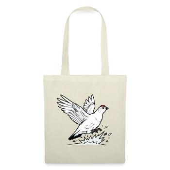 Alpine Ptarmigan in Flight Wilderness Winter - Tote Bag - red - Front