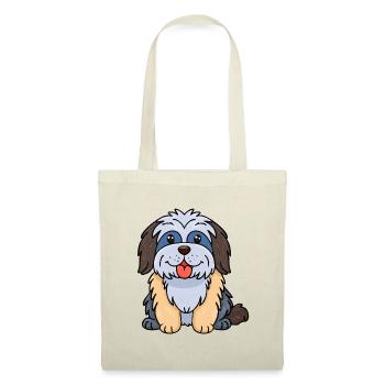 Kunterbunter Zottelhund (bande dessinée) - Sac en tissu - rouge - Devant