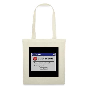 Error 404 Energy Not Found - Tote Bag - red - Front