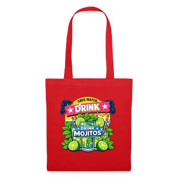 Save the water, drink Mojitos - Tote Bag - red - Front