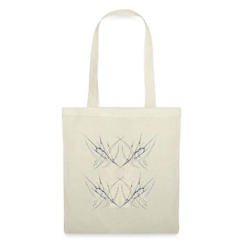 Conception du Cybercore du Miroir Squelette Gothique Sombre - Sac en tissu - rouge - Devant