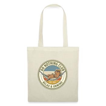 Do Nothing Club Relax Badge - Stoffbeutel - Rot - Vorne