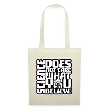 Science Does Not Care What You Believe Facts Logo - Tote Bag - red - Front