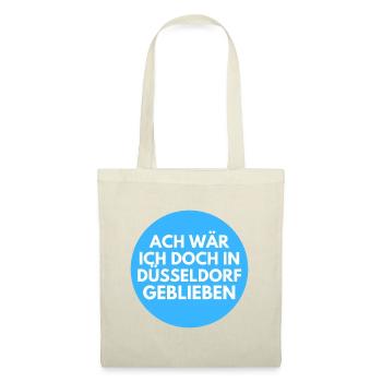 Ach wär ich doch in Düsseldorf - Stoffbeutel - Rot - Vorne
