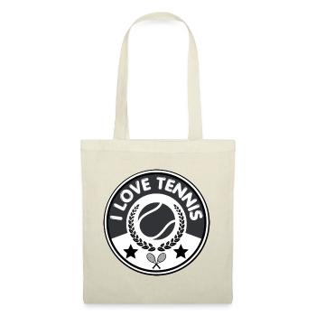 I Love Tennis  - Sac en tissu - rouge - Devant