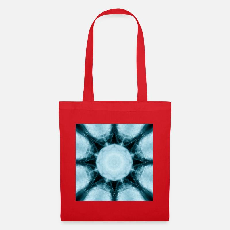 Eisiger Mandala Kaleidoskop - Stoffbeutel - Rot
