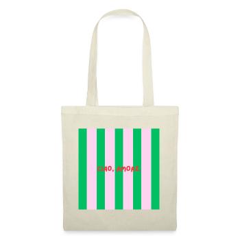 Minimalist CIAO, AMORE. Graphic Tee Design - Sac en tissu - rouge - Devant