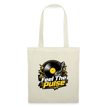 Feel The Pulse - Vinyl DJ Electro Music - Tote Bag - red - Front