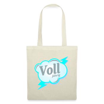 Volljährigkeit - 18. Geburtstag - Stoffbeutel - Rot - Vorne