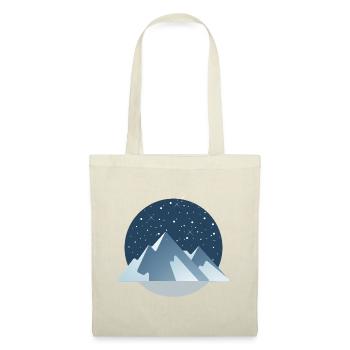 Starry Night Berge – Winterzauber - Stoffbeutel - Rot - Vorne