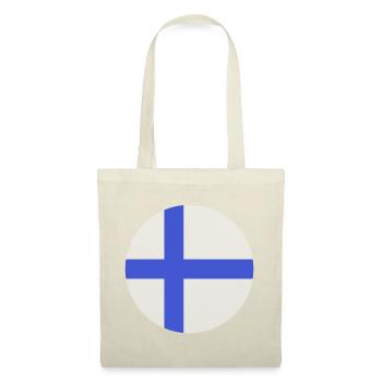 Round Finnish flag - Tote Bag - red - Front