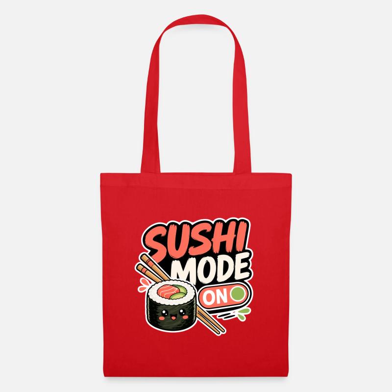 Mode Sushi Activé - Sac en tissu - rouge