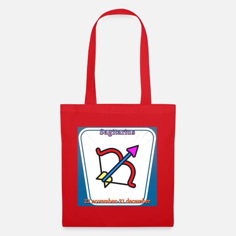 Sagittarius - Tote Bag - red