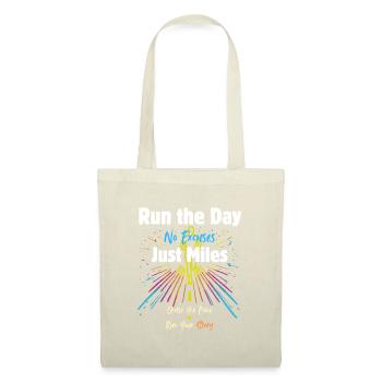 Run - Running The Day No Excuses Runner Motivation - Tote Bag - red - Front