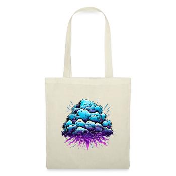 Blauer Wolkenknall Neon Burst - Stoffbeutel - Rot - Vorne