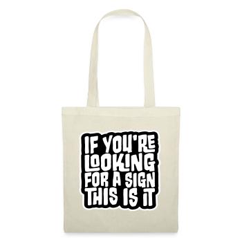 Si vous cherchez un signe c’est ça, désirez - Sac en tissu - rouge - Devant