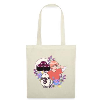 Sushi Time & Alpaca in Wheelchair - Tote Bag - red - Front