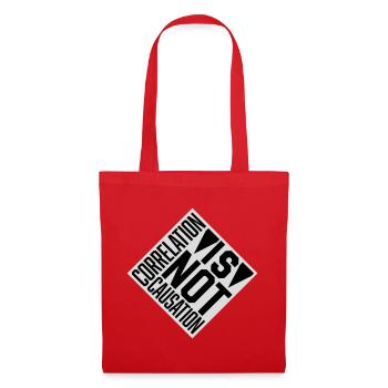 Correlation Is Not Causation Nerd Science - Tote Bag - red - Front