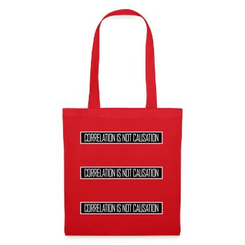 Correlation Is Not Causation Nerd Science - Tote Bag - red - Front