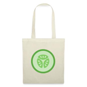 Tranche de concombre - Sac en tissu - rouge - Devant