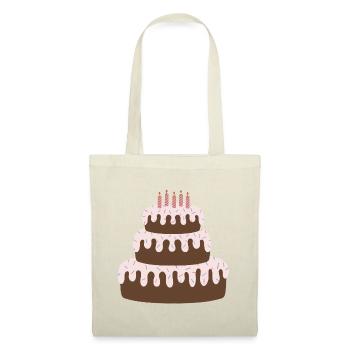 Pastel Cake Birthday - Tote Bag - red - Front