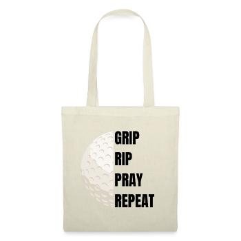 Grip Rip Pray Repeat – Golf Slogan - Tote Bag - red - Front