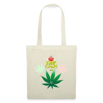 Keep Calm and Cannabis Leaf - Tote Bag - red - Front