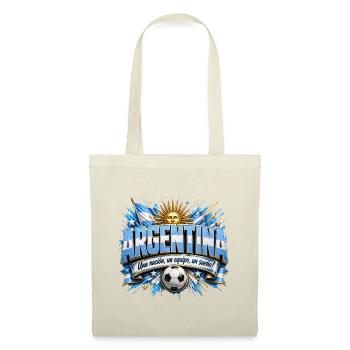 Argentinische Fußballnation Logo t-shirt Vorlage  - Stoffbeutel - Rot - Vorne