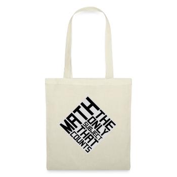 Les mathématiques La seule matière qui compte Nerd Mathe Logo - Sac en tissu - rouge - Devant