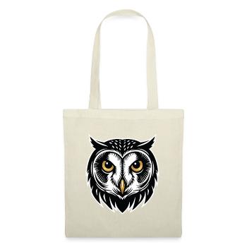 Eulen-Weisheit-Maskottchen-Logo Sport-Gaming-Geschenk - Stoffbeutel - Rot - Vorne