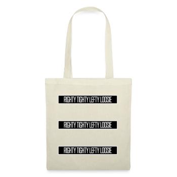 Righty Tighty Lefty Loosie Funny DIY Logo - Tote Bag - red - Front