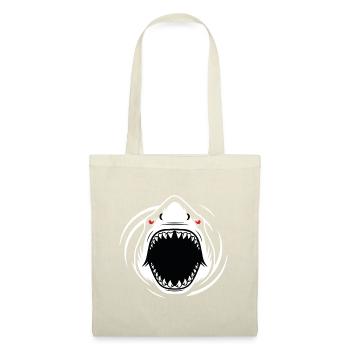 Megalodon Shark Mascot Logo Sport Fishing Gaming - Tote Bag - red - Front