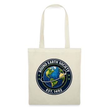 Round Earth Society Globe Tee - Tote Bag - red - Front