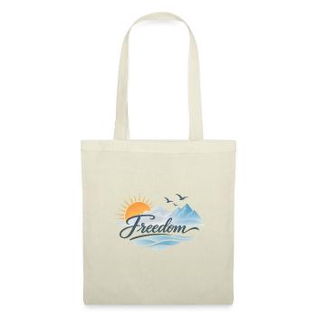 Freedom Horizon Mountain Sunset Design - Tote Bag - red - Front
