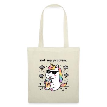 Not My Problem | Unicorn Zen Humor - Tote Bag - red - Front