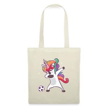 Einhorn Dab Regenbogen - Stoffbeutel - Rot - Vorne