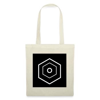 Multi-tiered hexagon logo black - Tote Bag - red - Front