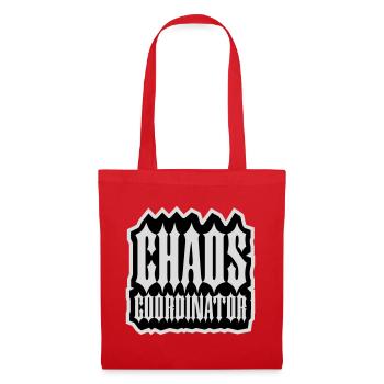 Coordinateur du Chaos Titre drôle Parents Teacher Logo - Sac en tissu - rouge - Devant