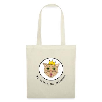 King Cat with Crown - Tote Bag - red - Front